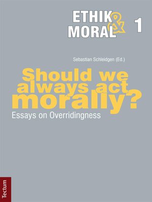 cover image of Should we always act morally?